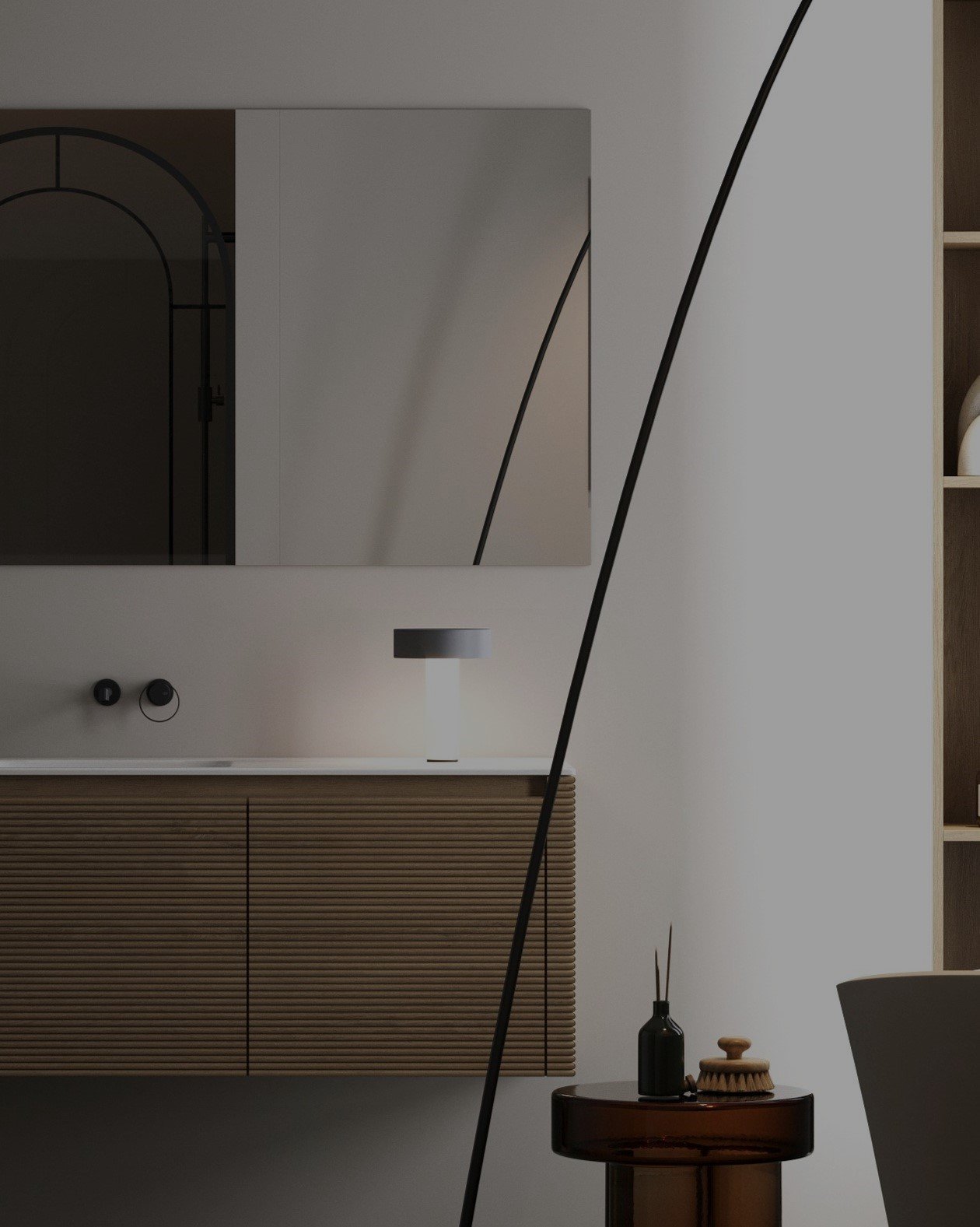 Detalle de mueble de baño de la colección Sídney